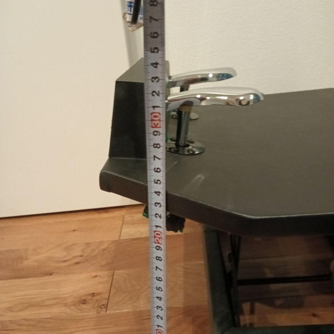 ピアノ補助ペダル　黒　足台