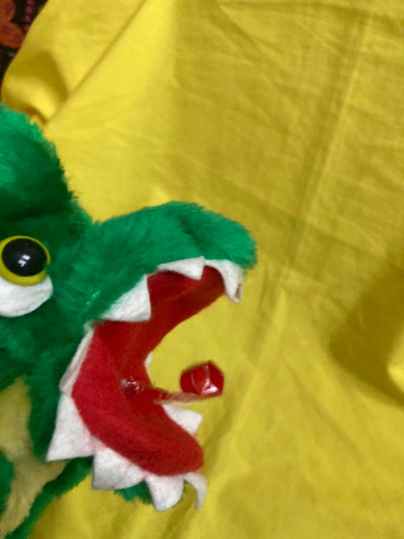 ‼️音が鳴る‼️✳️ゴジラ 恐竜 口からピロピロ ハンドパペット ぬいぐるみ人形‼️