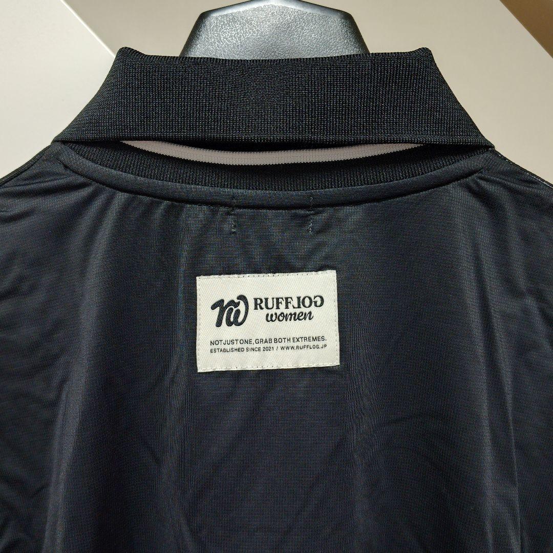S ラフロッグ RUFFLOG ゴルフ レディース 半袖 シャツ ブラック