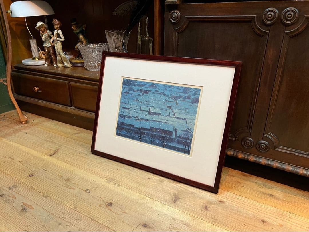 Kanrin2019＊東山魁夷 年暮る 額縁 インテリア アート