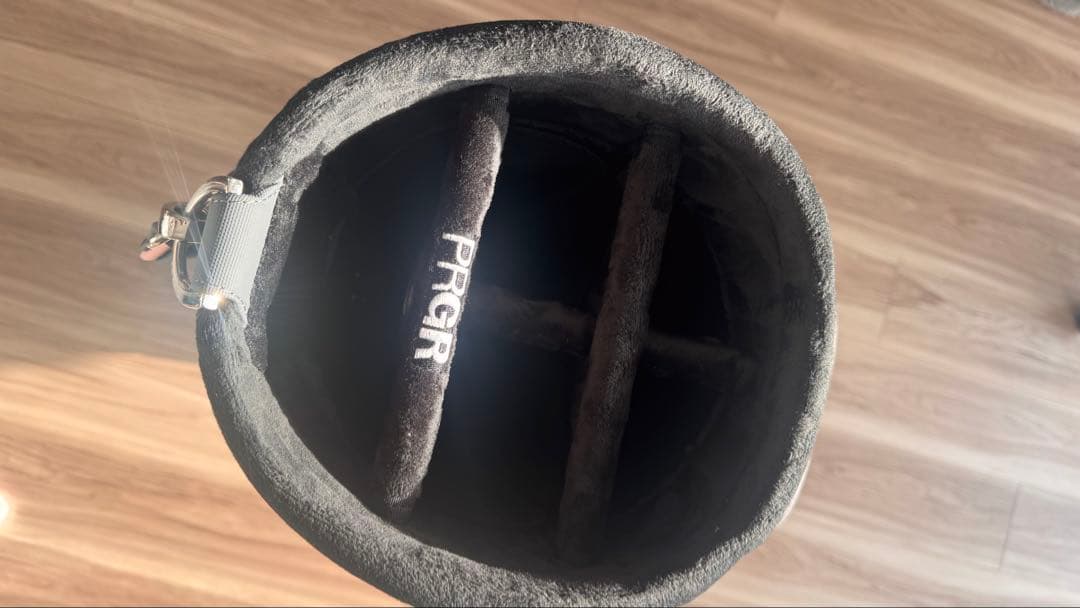 PRGR キャディバッグ グレー/ピンク 9inch 2輪タイプ