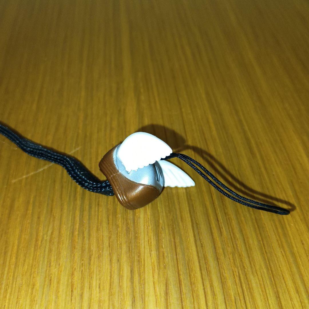 フライングトースターのストラップ 黒と白と茶