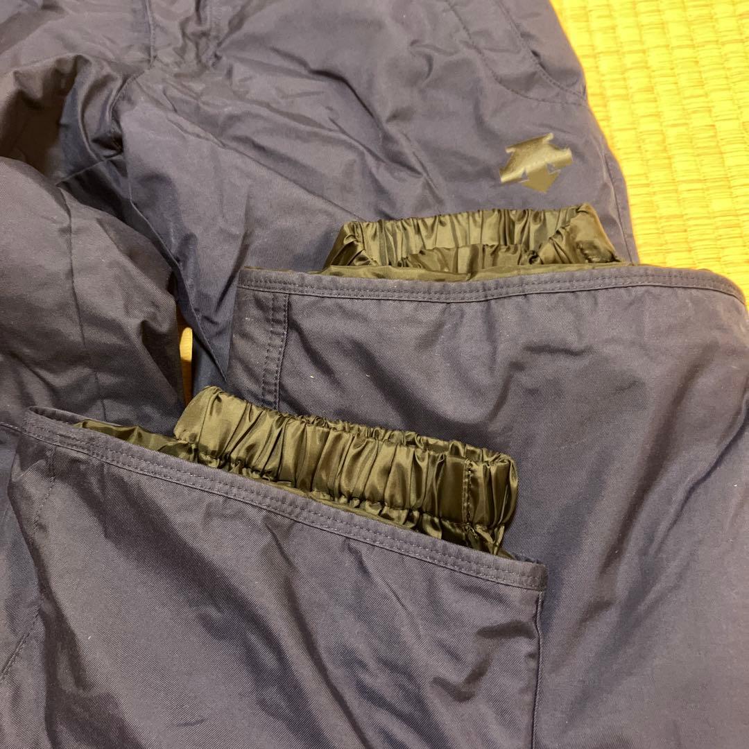 DESCENTE スキー スノーボードウェア 上下セット 男性用 青