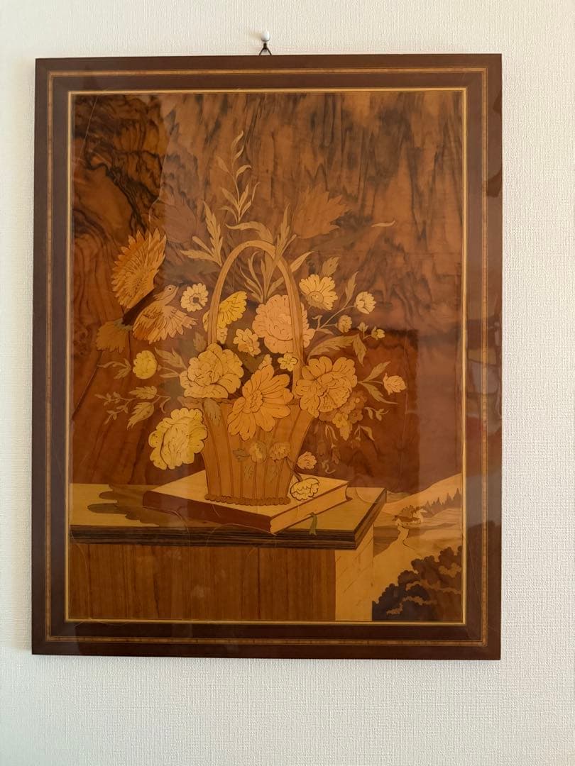 花のバスケット マリネラート技法 絵画