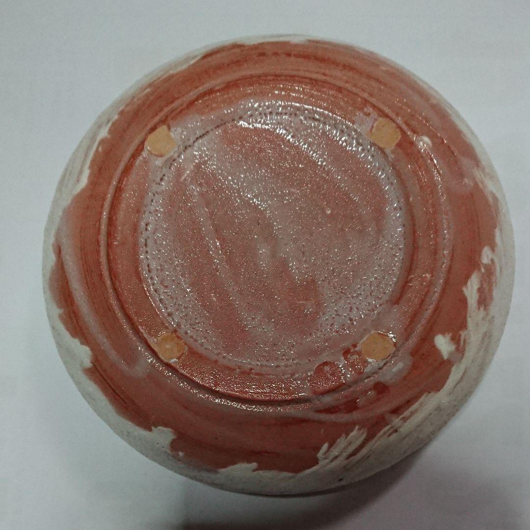 美濃古窯・桔梗屋窯・五代・小三郎作・白志野山水鶴ドラ鉢・未使用品