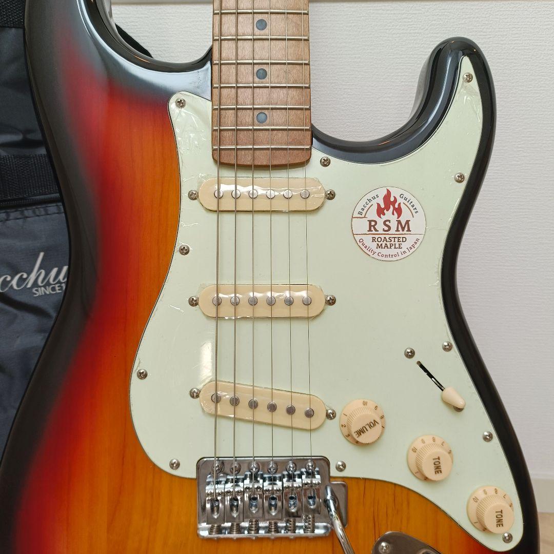 【美品】Bacchus BST-1-RSM ストラトキャスター ネック追柾目