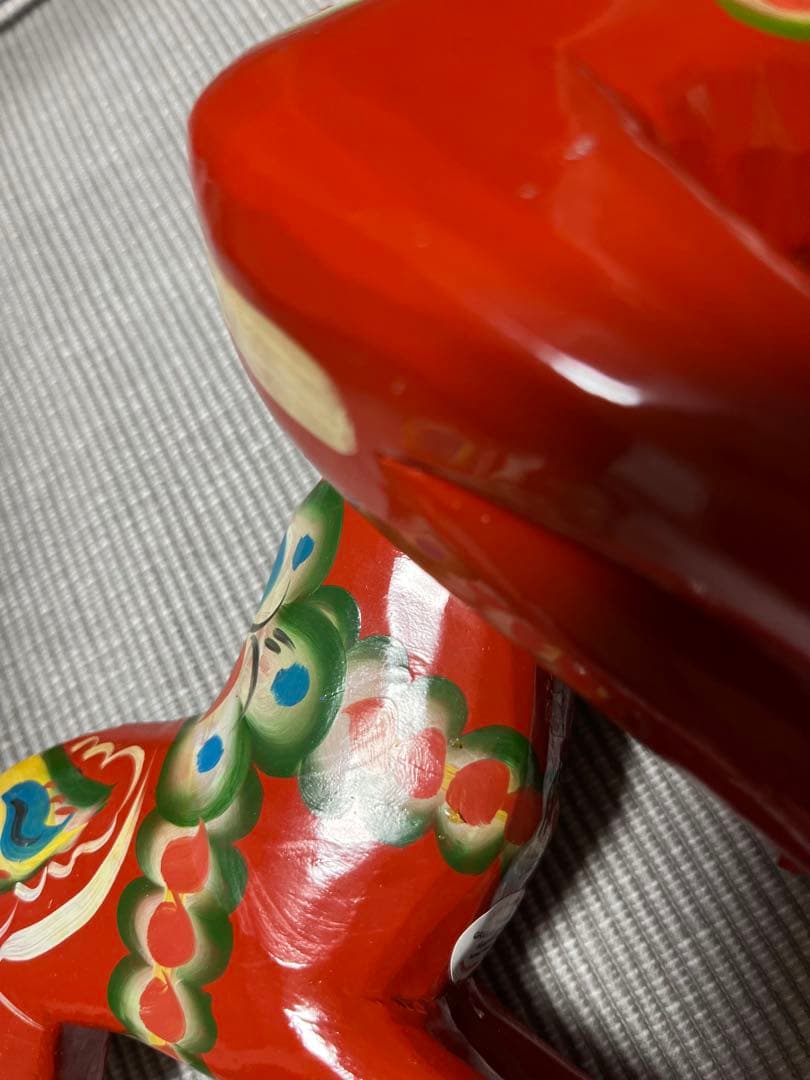 スウェーデン 郷土玩具 木製 ダーラナホース セット 大中小 3頭　赤