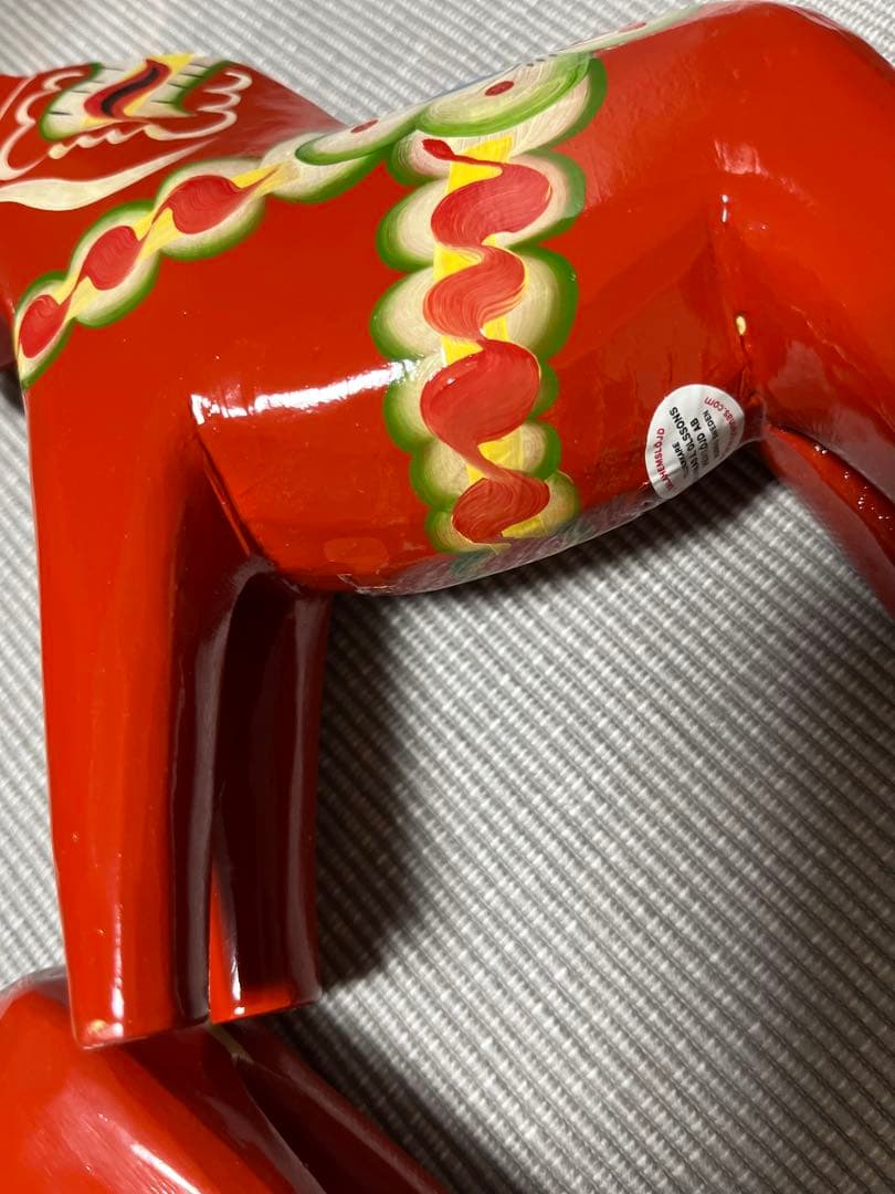 スウェーデン 郷土玩具 木製 ダーラナホース セット 大中小 3頭　赤