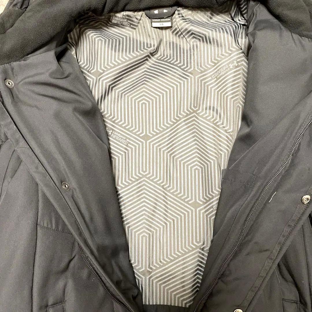 ✨超美品✨アンダーアーマー ロングベンチコート L ブラック