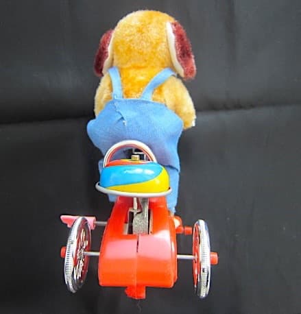 雑貨1063／アルプス　Cycling Pup ワンちゃん三輪車　ぜんまい式