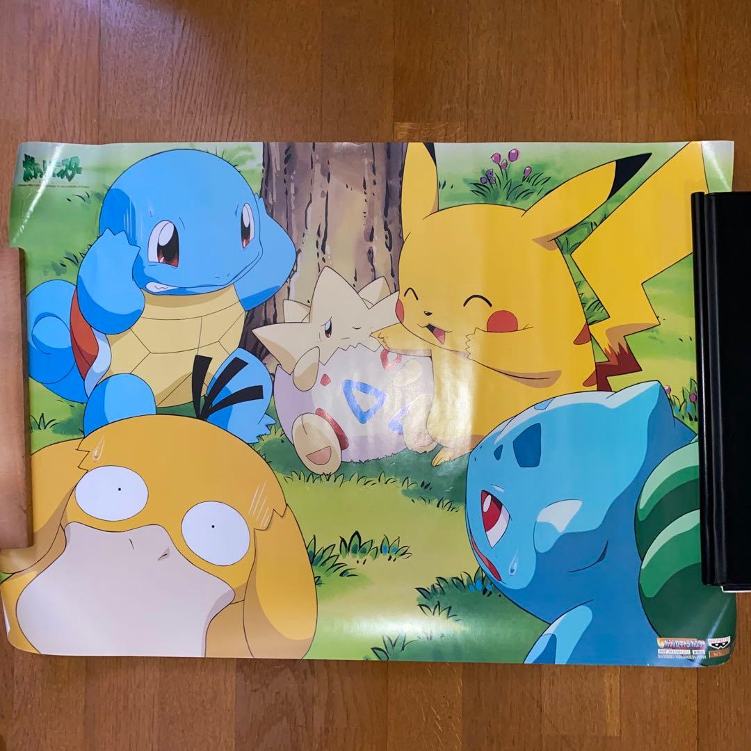 【未使用】ポケモン バンプレキャラポスター 当時物 6枚セット 非売品