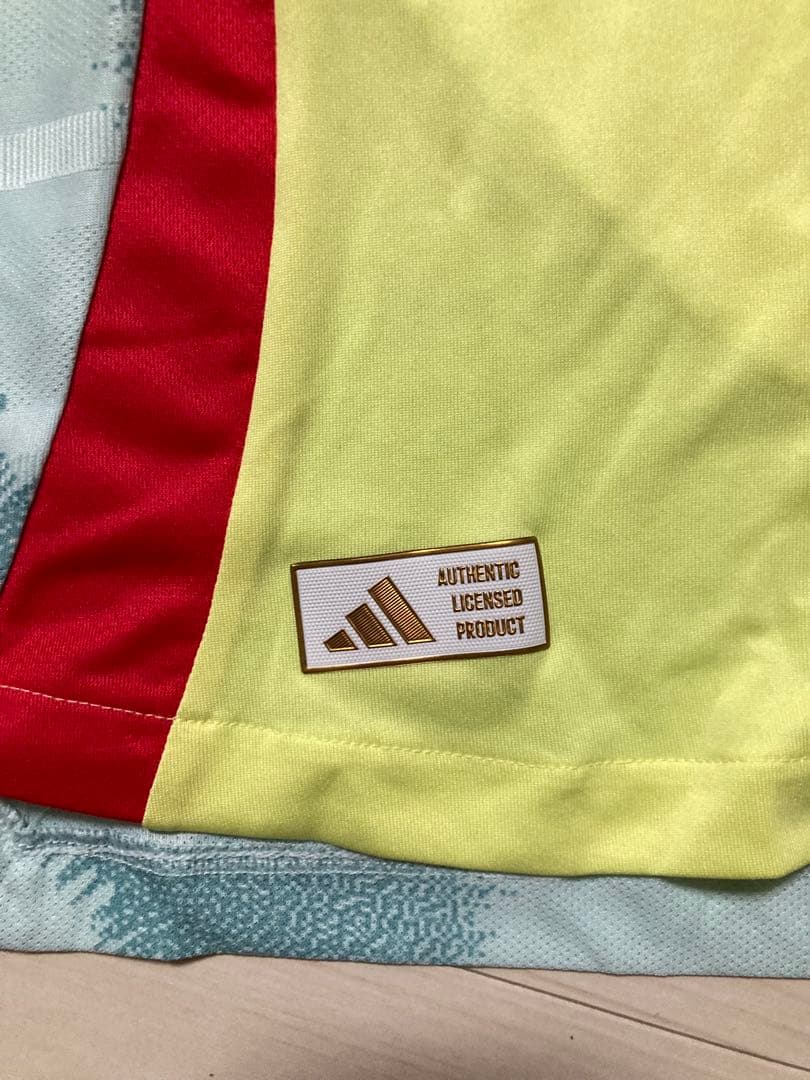 【新品タグ付】スペイン代表2024アウェイ選手仕様ユニフォーム19番ラミンヤマル