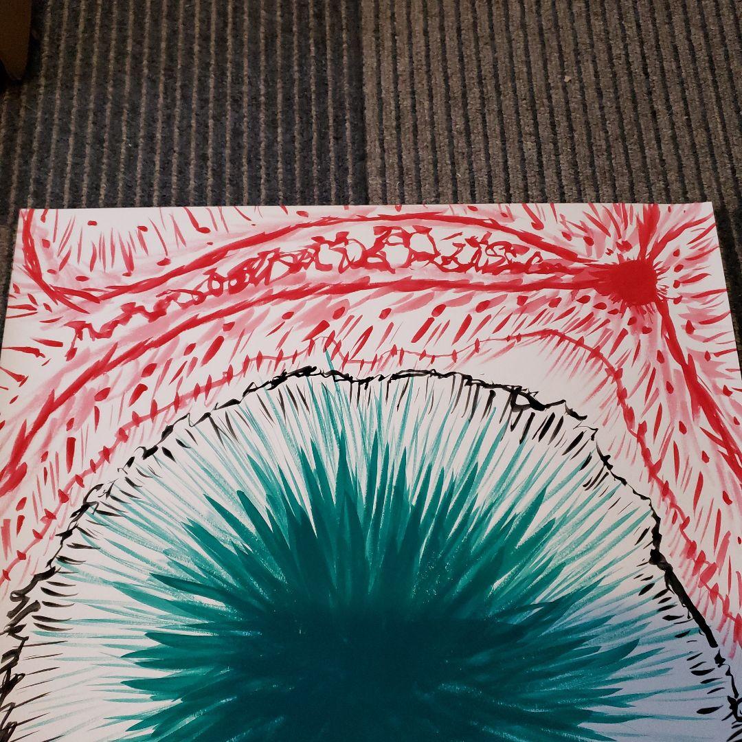 タイトル「マーベラス」抽象アクリル画