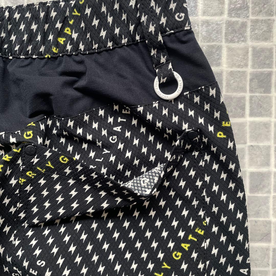 PEARLY GATES パーリーゲイツ　ジョガーパンツカミナリ柄　ネイビー　0