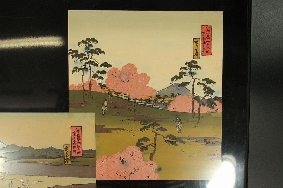 文房具 江戸絵 文庫 彌作 共箱(ZE571)