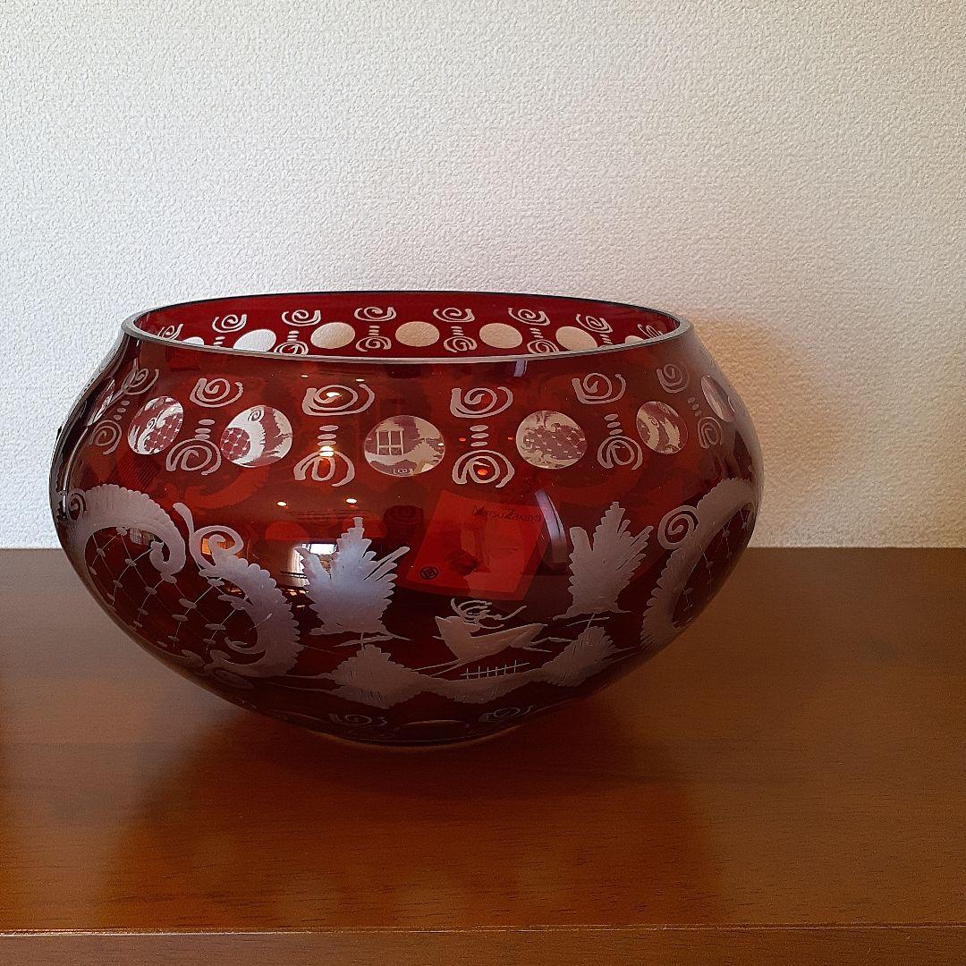 ボヘミアガラス　切子ボウル