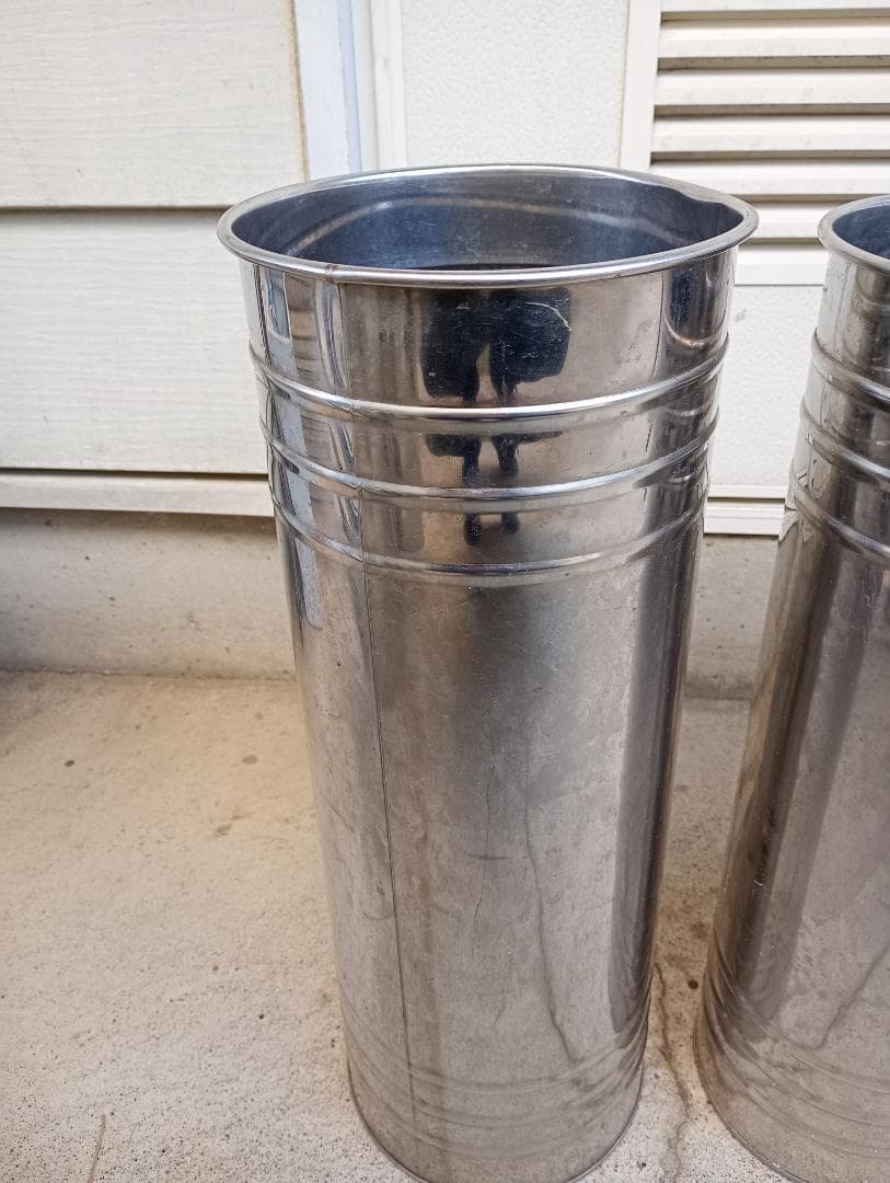 ☆ステンレス花桶 ロングサイズ４個セット No3