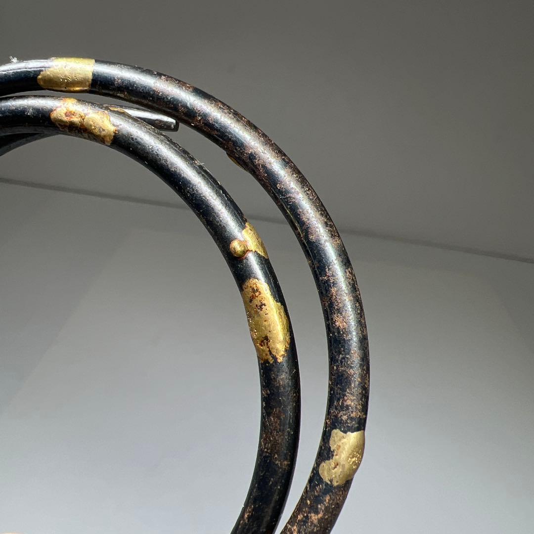 釜師　角谷莎村　象嵌　釜環　75g 東な7-1112☆2F