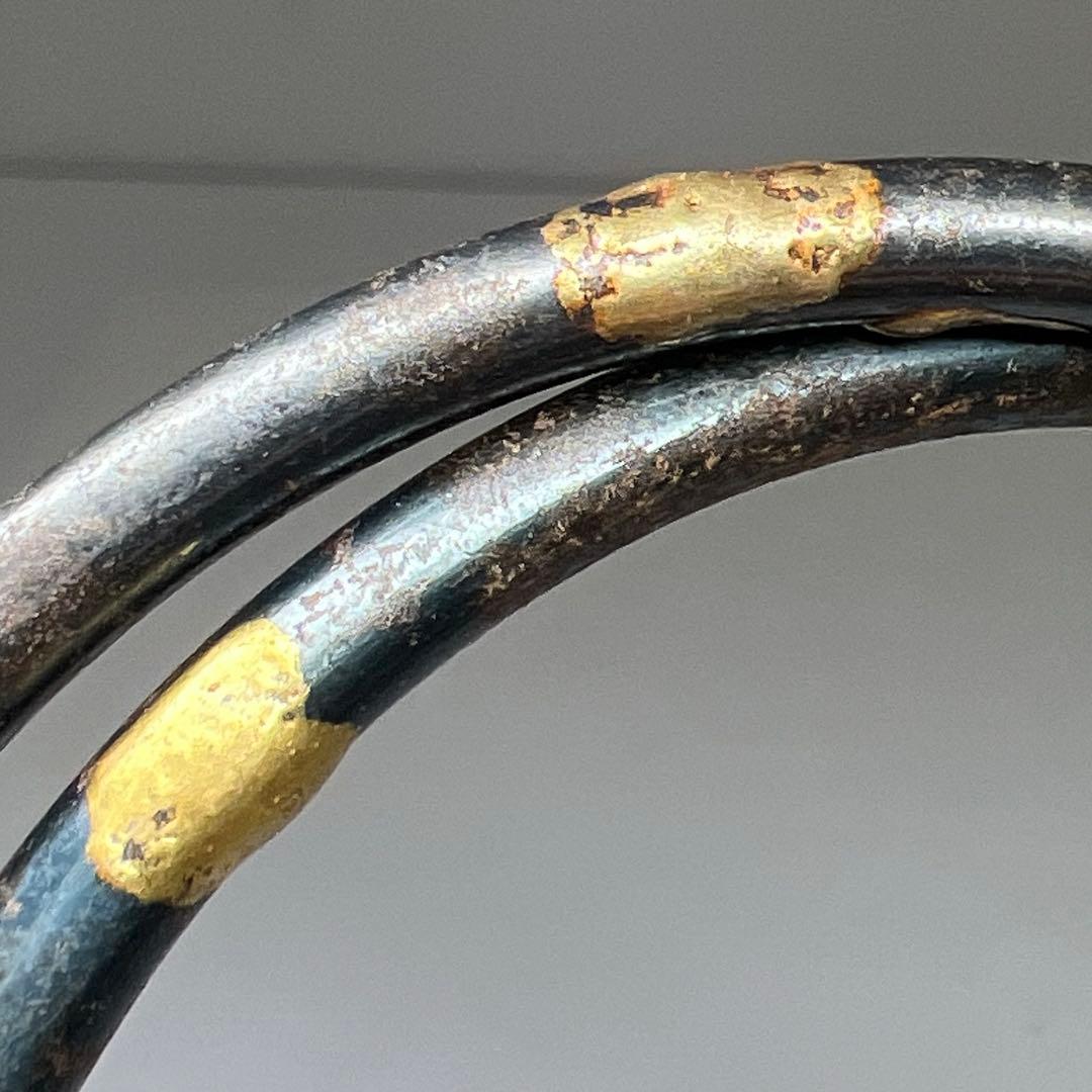 釜師　角谷莎村　象嵌　釜環　75g 東な7-1112☆2F