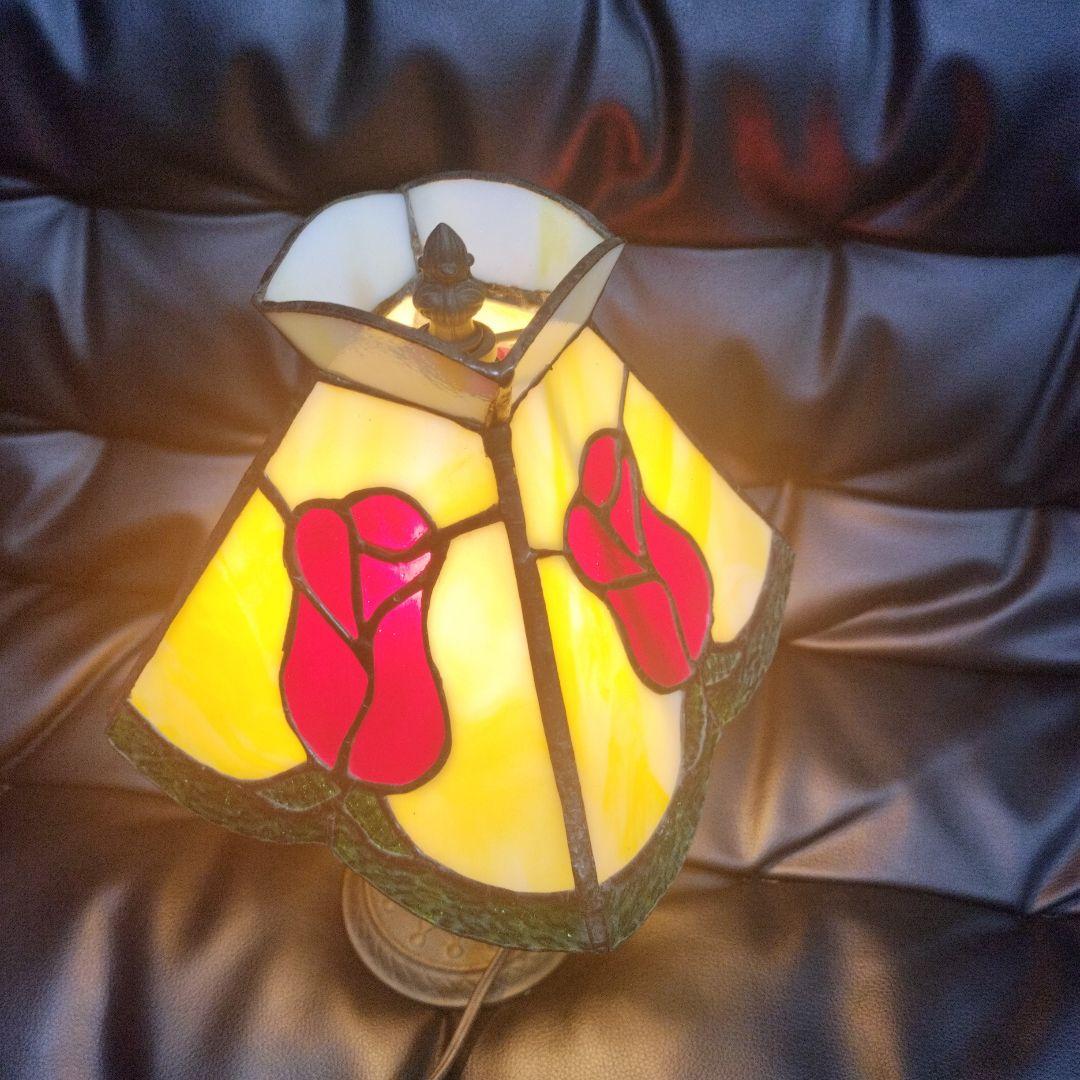 アンティーク ステンドグラス ランプ レトロ