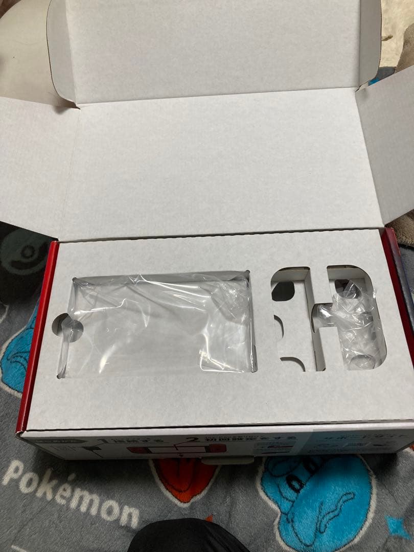 H*a様 Switch本体 マリオレッド×ブルー 付属品全てあり