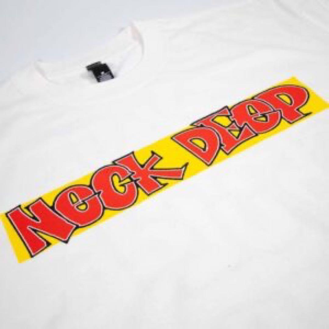 NECK DEEP Tシャツ ホワイト ビッグシルエット　XL