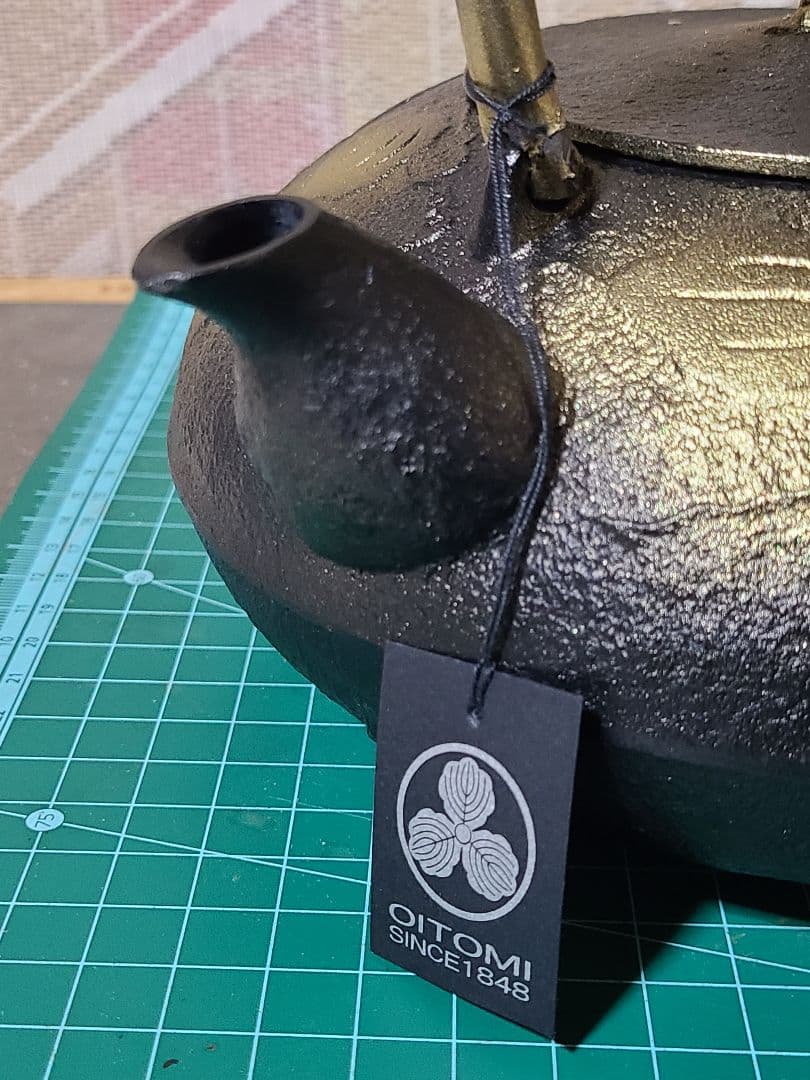 南部鉄瓶　ひさご　金黒　特別オーダー廃盤品　1.2L　新品未使用