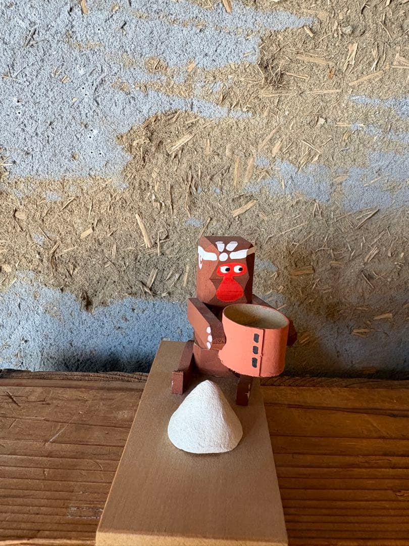 廃絶希少！奈良井宿藤屋土産物店 中西康二【からくり人形 ふるい猿】郷土玩具