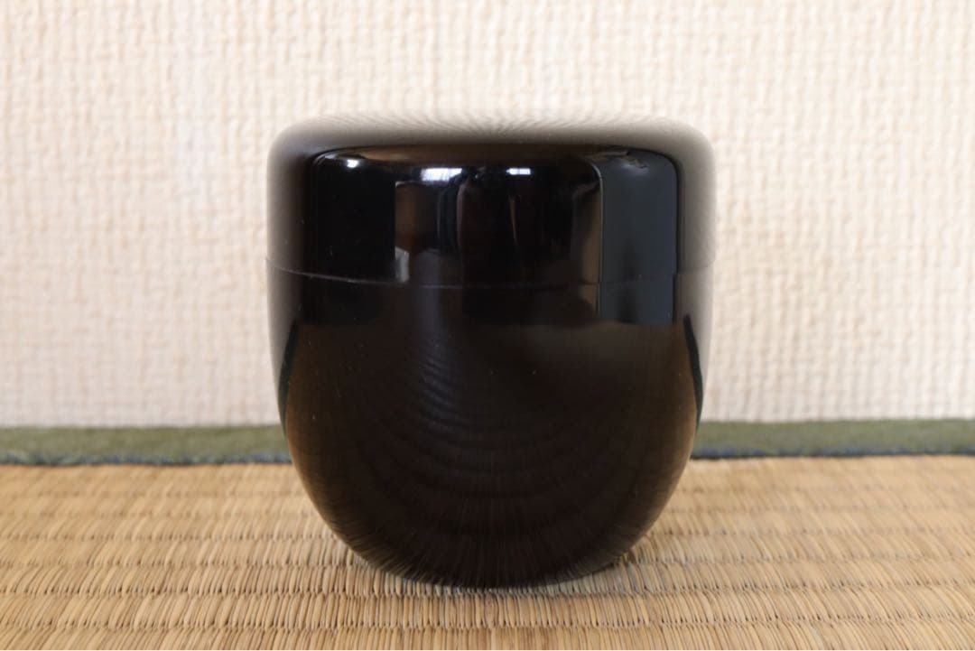 中村宗哲作 真塗大棗 即中斎 書付 花押 共箱