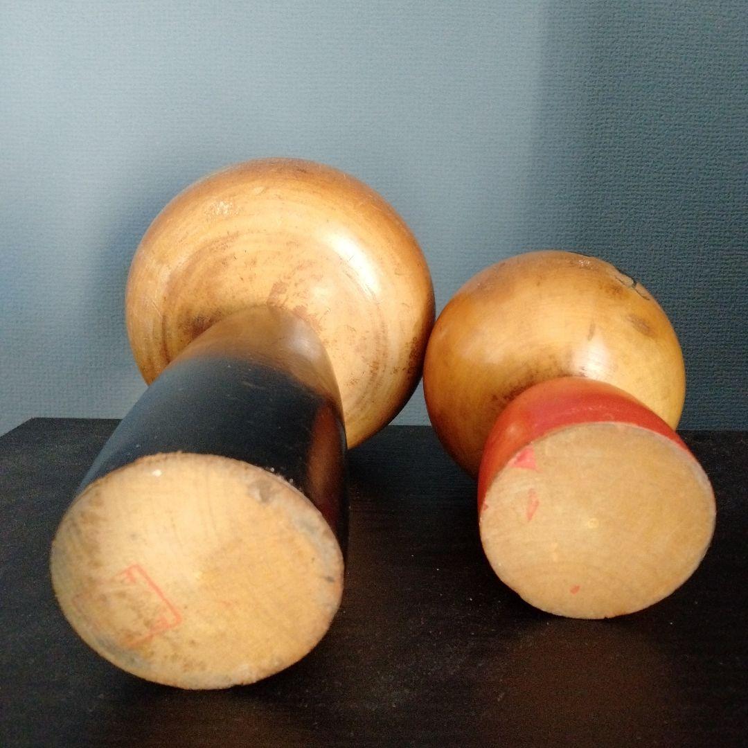 木製こけし 大小2体セット