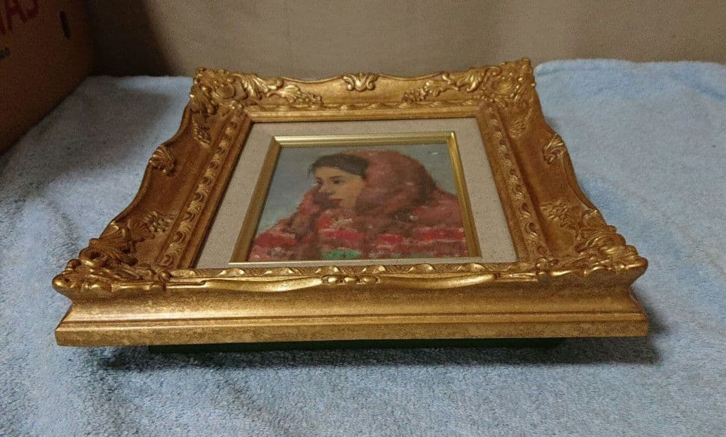寅若繁 油彩画