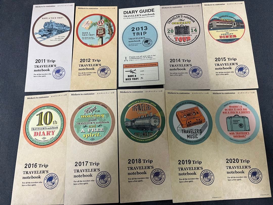 レア　トラベラーズノート　5周年　レギュラー　シール付き