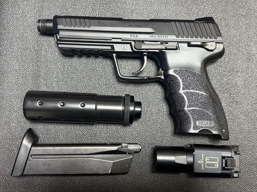 東京マルイ hk45 ガスブローバック ライト サイレンサー ヘッケラーコッホ