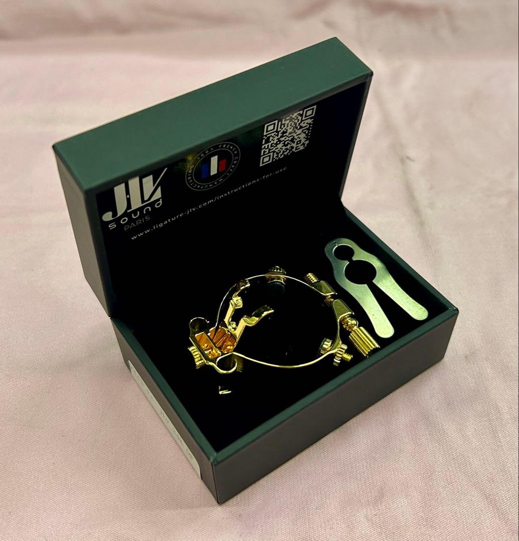 【美品】JLV B♭クラリネット用リガチャー 24K GP