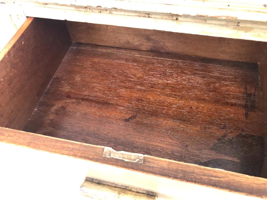 【フランス アンティーク家具】シャビーシック アンティークチェスト キャビネット