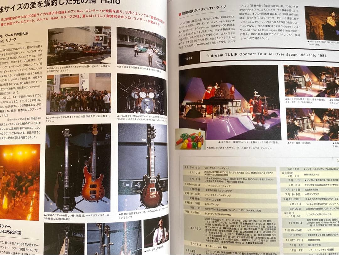 THE TULIP COMPLETE アンソロジーブックとライブCD セット