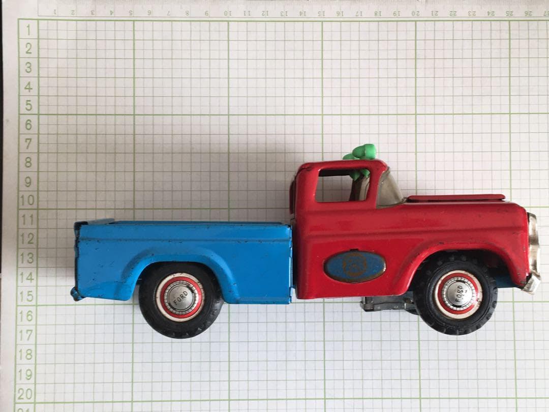 マルサン　FORD（フォード）トラック　ブリキ　ブルドックトイ　昭和レトロ