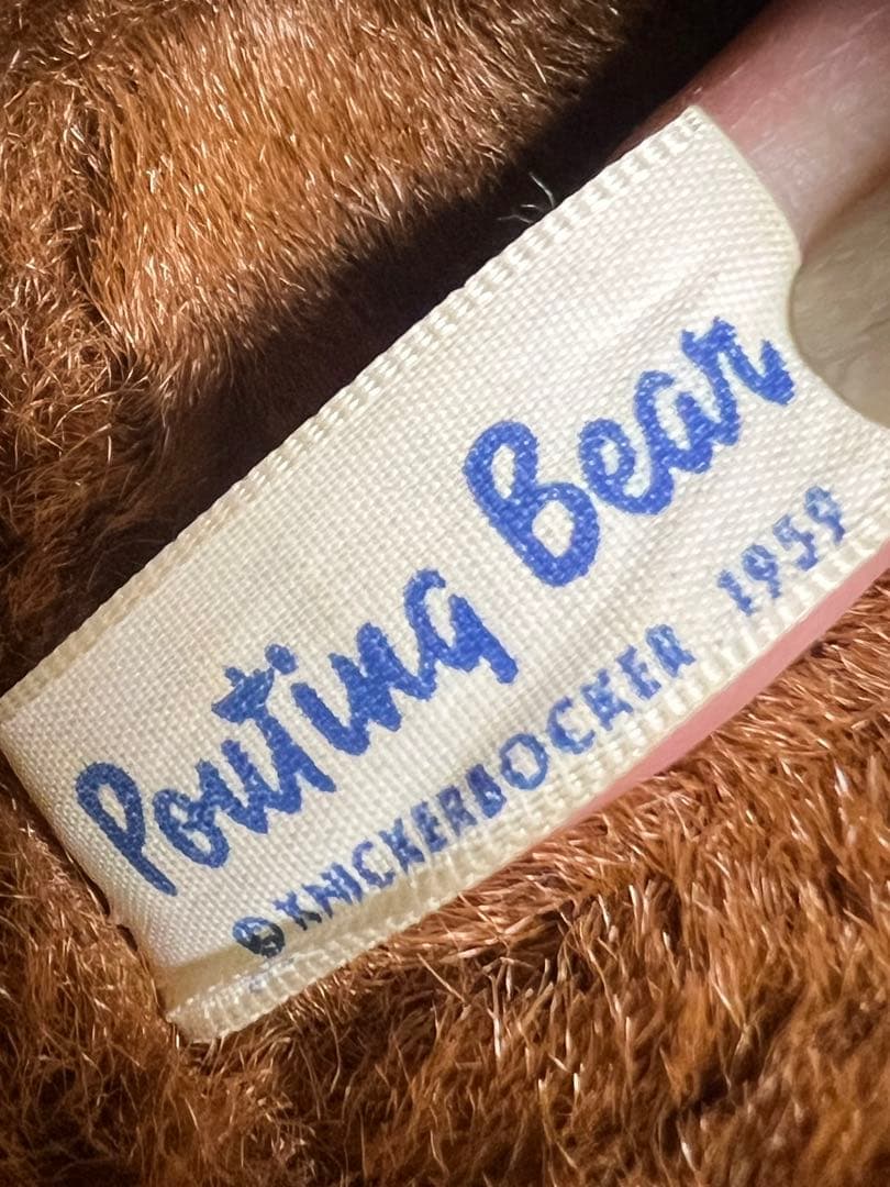 【極美品/特大40cm】1959年製 ニッカーボッカー ポーティングベア タグ付