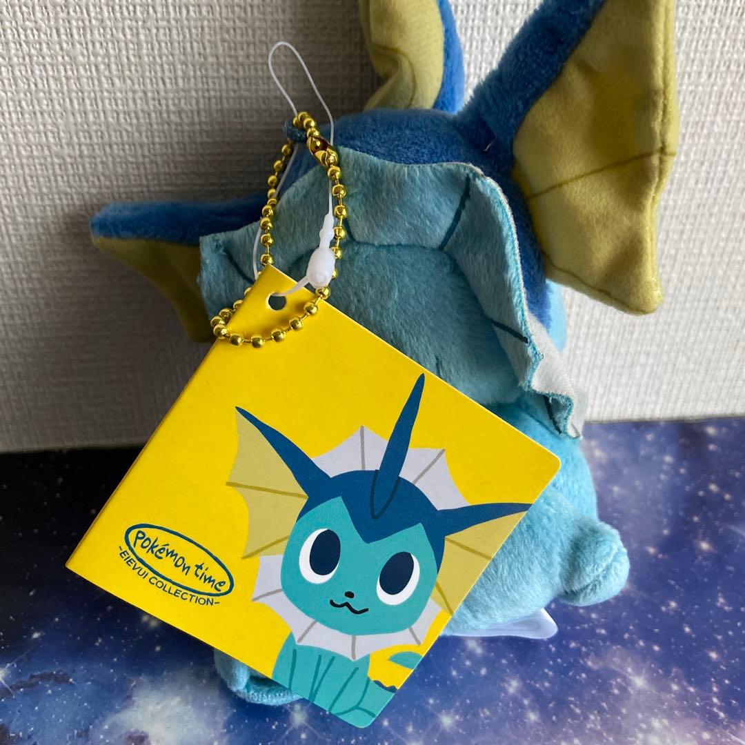 ポケモンセンター限定　ポケモンタイム　シャワーズぬいぐるみマスコット　タグ付き