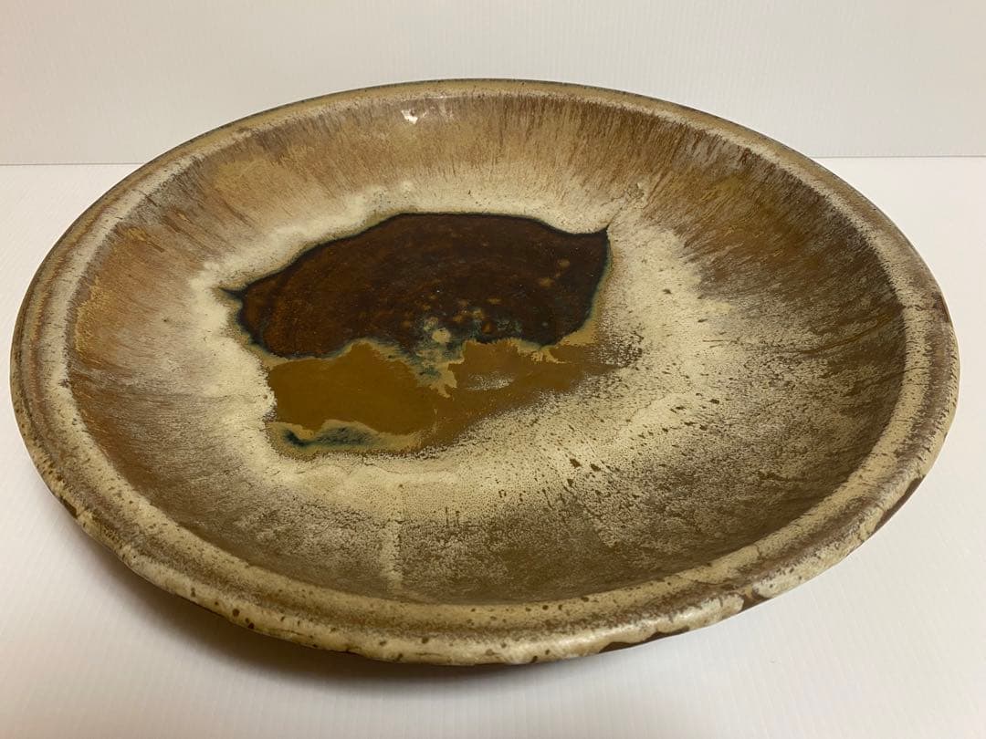 小岱焼 小代焼 岱平 大皿 皿陶芸 美術 約44cm