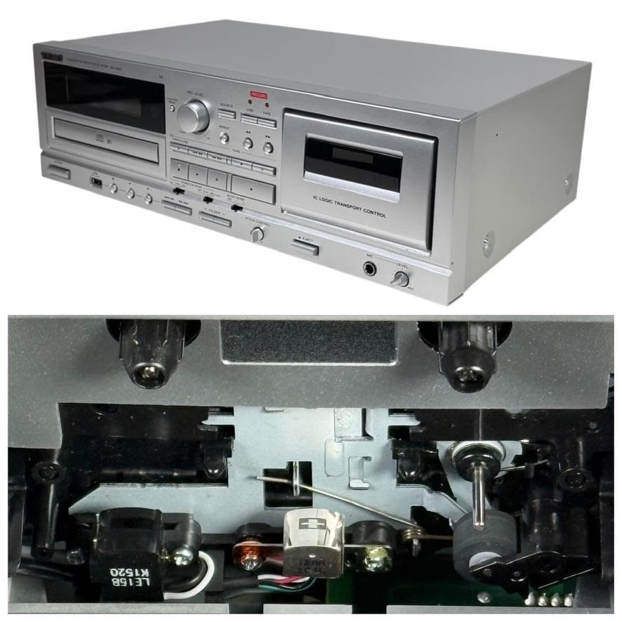 優良中古品・2022年製 TEAC カセット/CDプレーヤー AD-850-SE