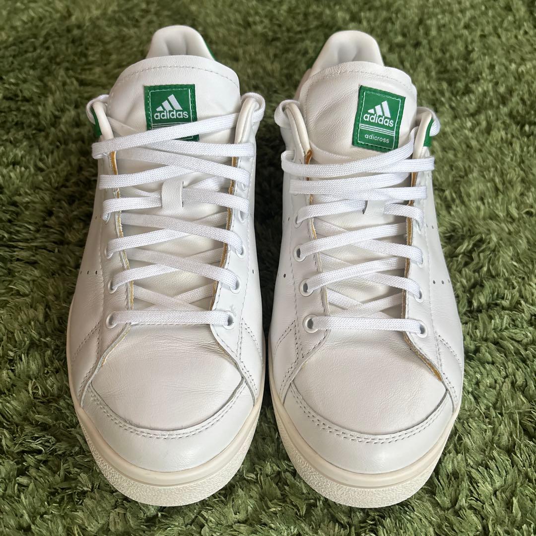adidas ゴルフシューズ　ホワイト グリーン スニーカー