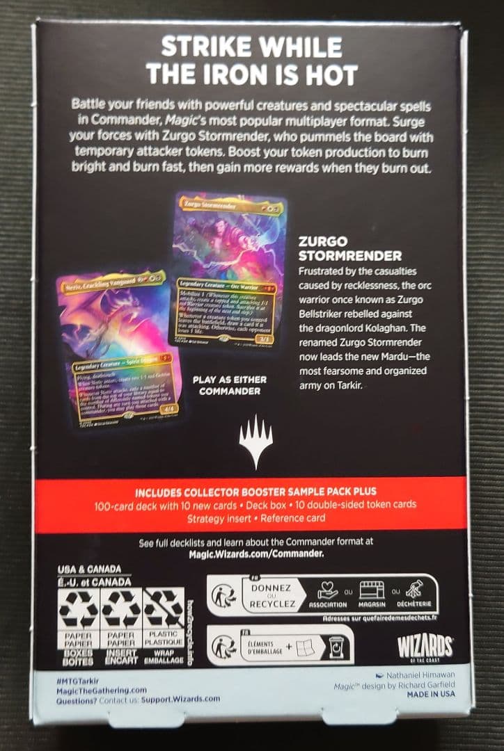 mtg 新品未開封 統率者デッキ 英語版 マルドゥの怒涛 tdc タルキール