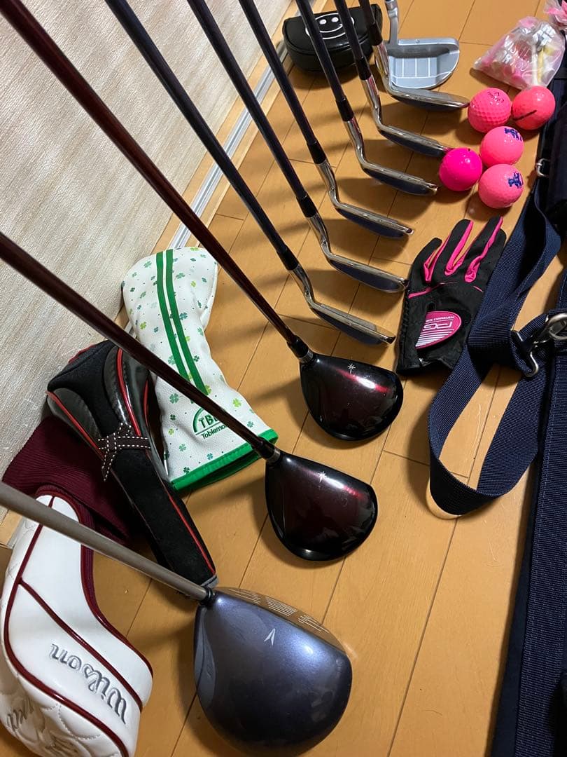 レディース　右利き　女性用　ゴルフクラブセット　クラブケース　初心者向け
