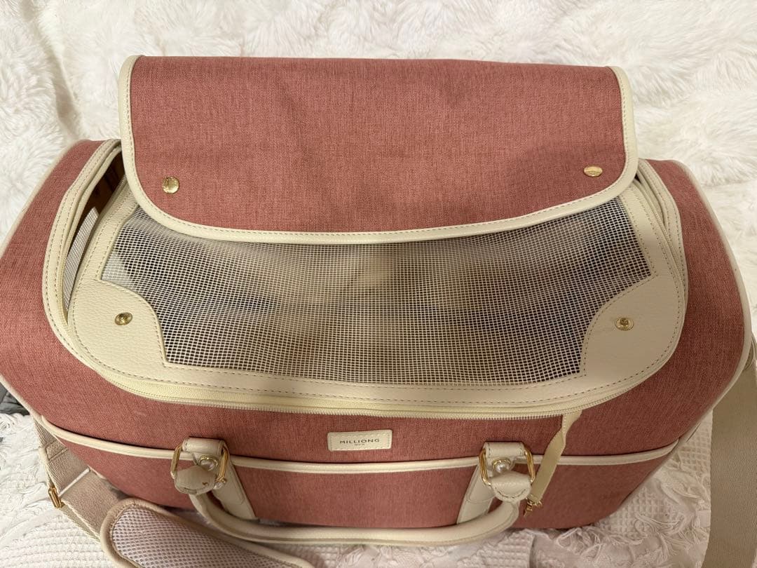 million ゲットアウェイ　アッシュローズ　ペット用鞄　クッションセット