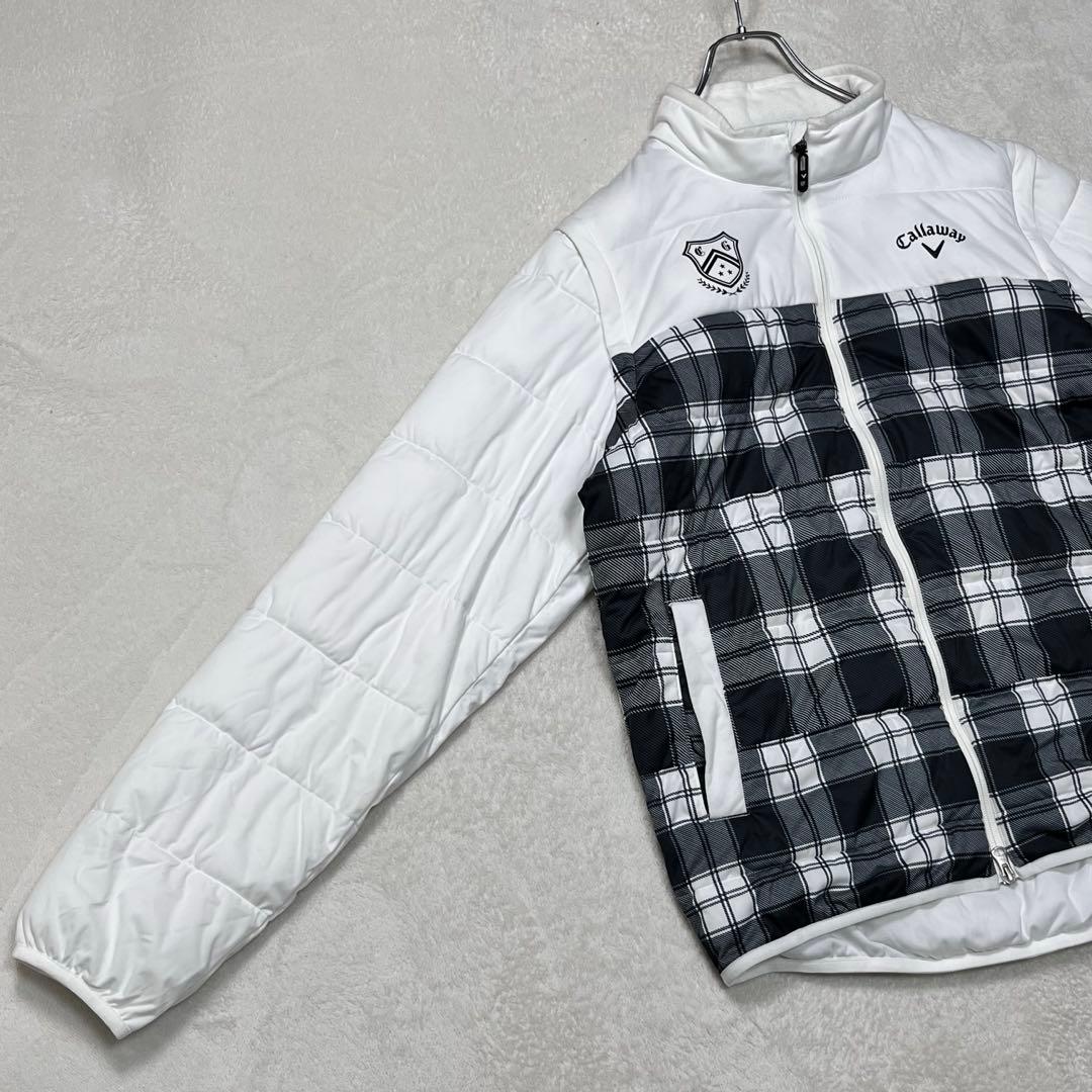 『キャロウェイ ゴルフ』2wayキルティングジャケット ベスト ダブルジップ