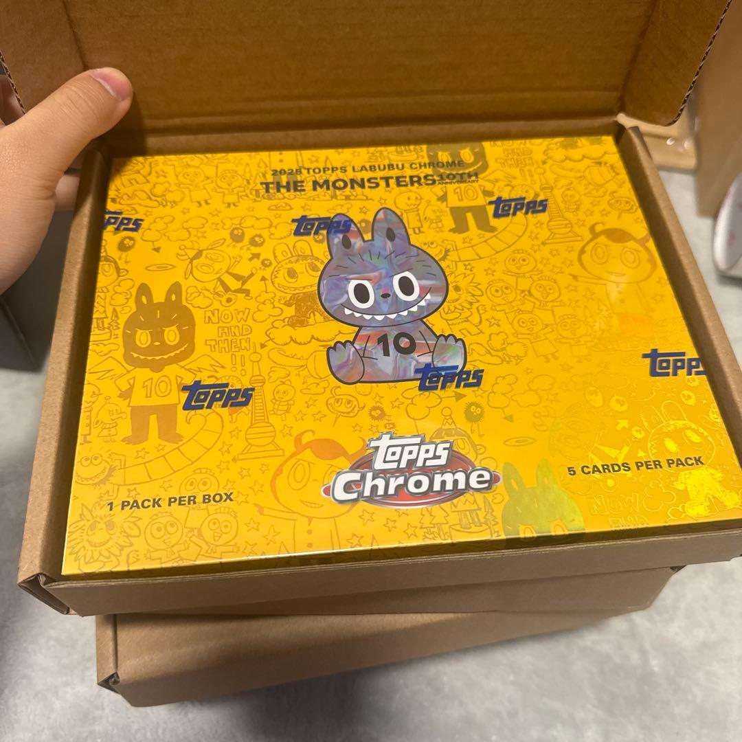 即購入OK！Topps Chrome 10周年記念ボックス　ラブブ5BOX 新品