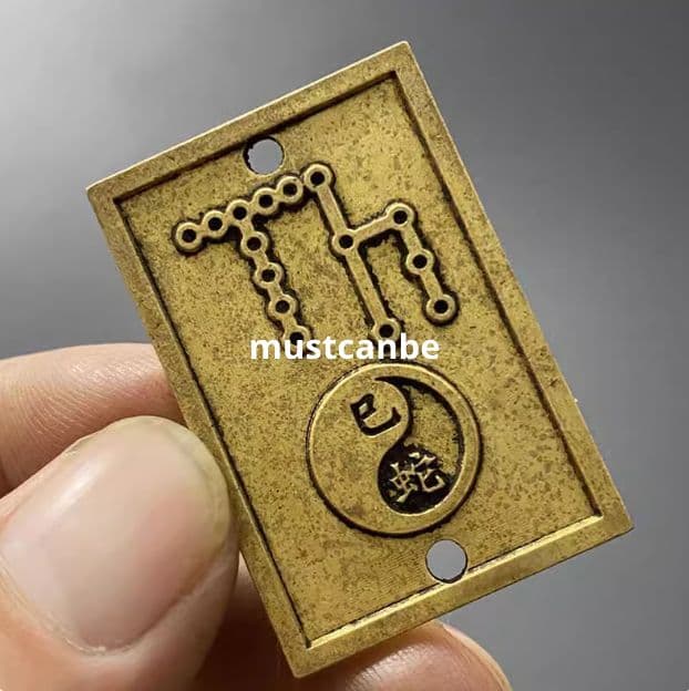 銅 細工 太極八卦十二干支天干地支番札 工芸品 置物