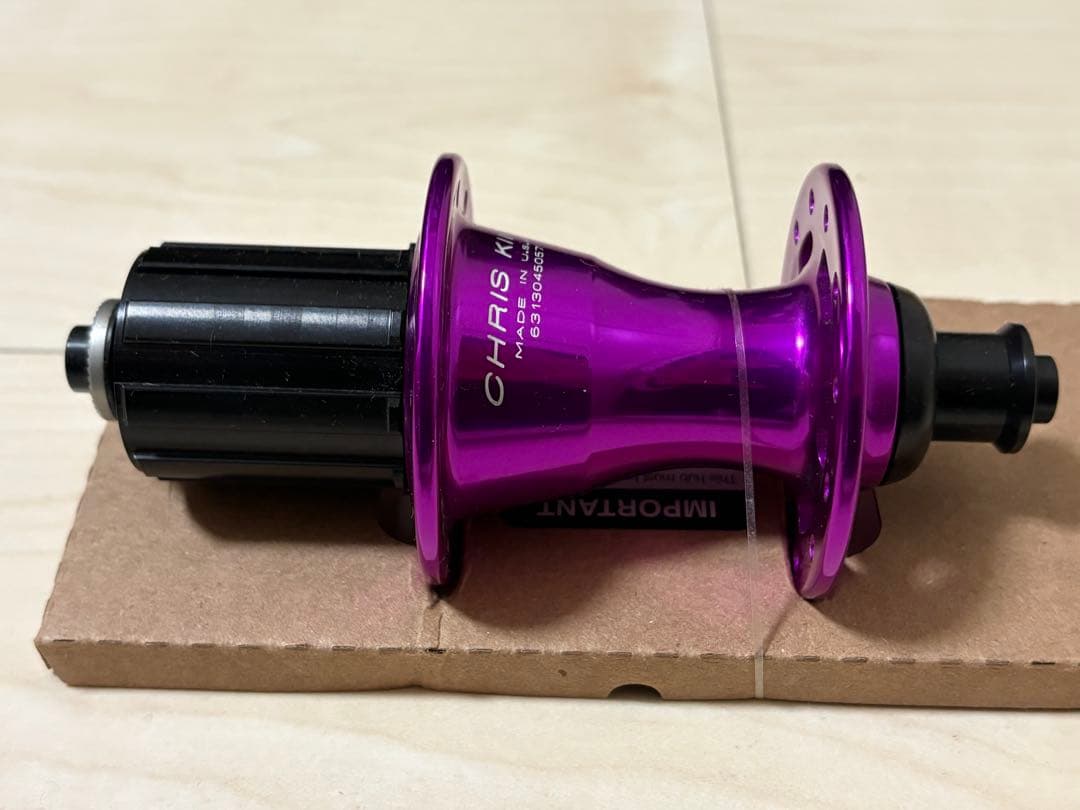 【美品】Chris king クリスキング 前後ハブ violet