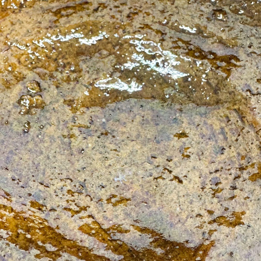 美品 九代 大樋長左衛門作 飴釉 茶碗 大樋焼 高級茶道具 金沢